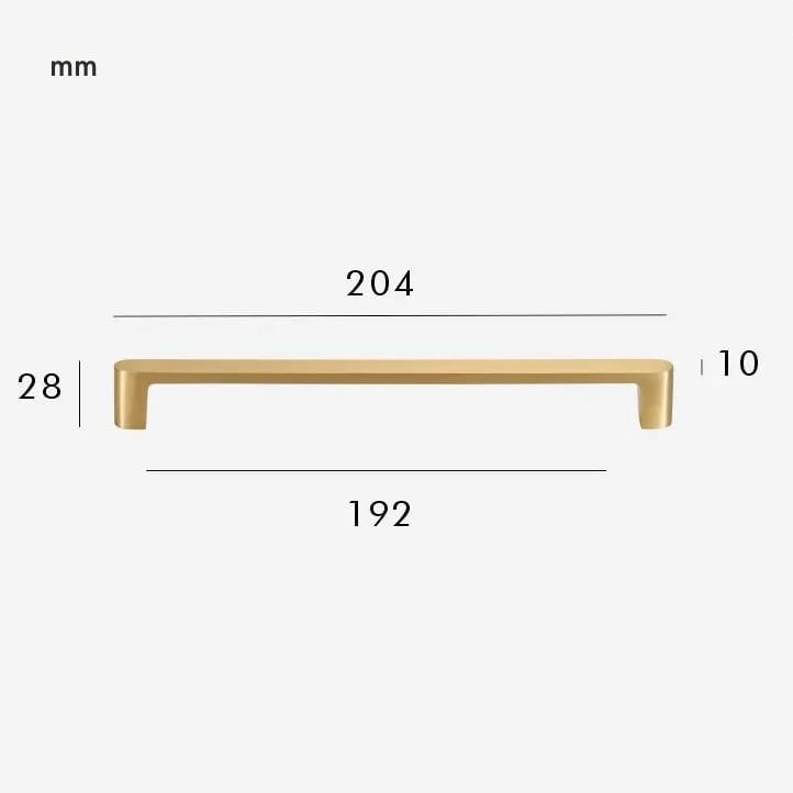 CANE Massief Messing Handvat