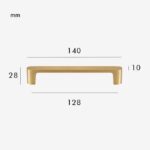 CANE Massief Messing Handvat