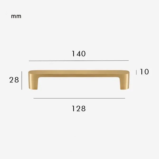 CANE Massief Messing Handvat