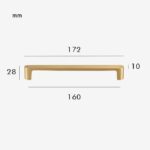 CANE Massief Messing Handvat