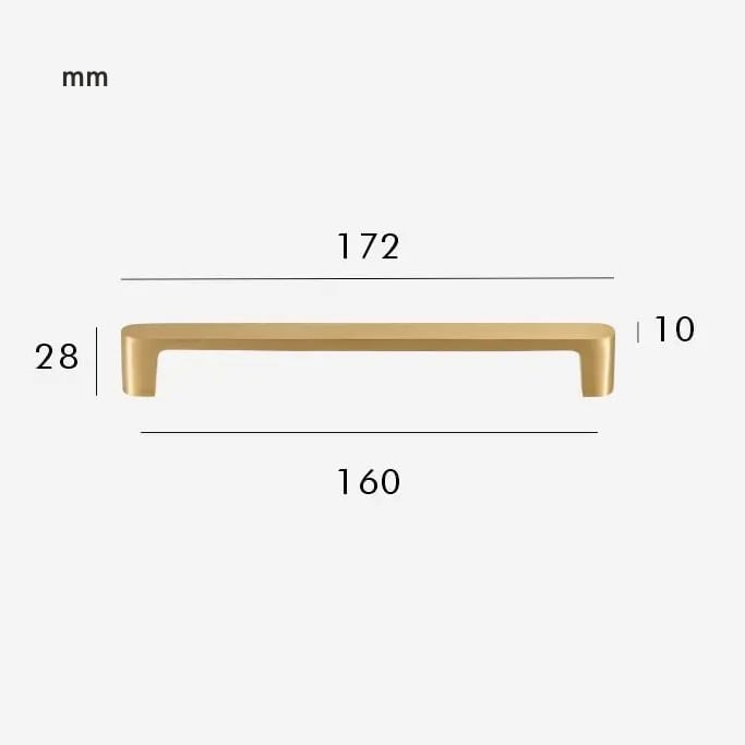 CANE Massief Messing Handvat