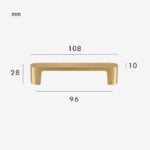 CANE Massief Messing Handvat