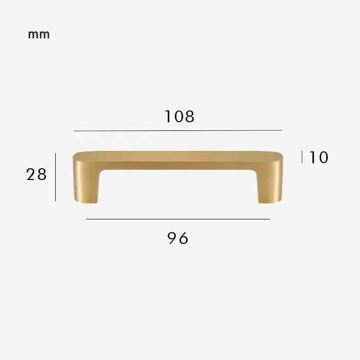 CANE Massief Messing Handvat