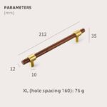 CIRCA Nussbaum & Massivmessing Griffe