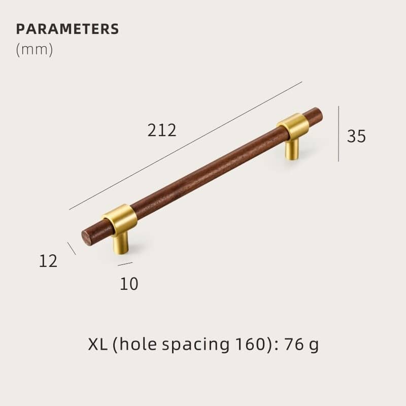 CIRCA Nussbaum & Massivmessing Griffe