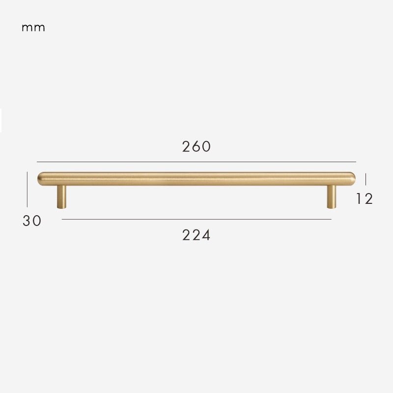 COBBA Massiv-Messing-Griff