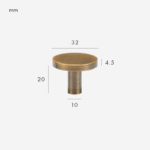 Pomelli in ottone massiccio COMMET