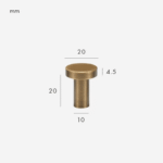 Pomelli in ottone massiccio COMMET