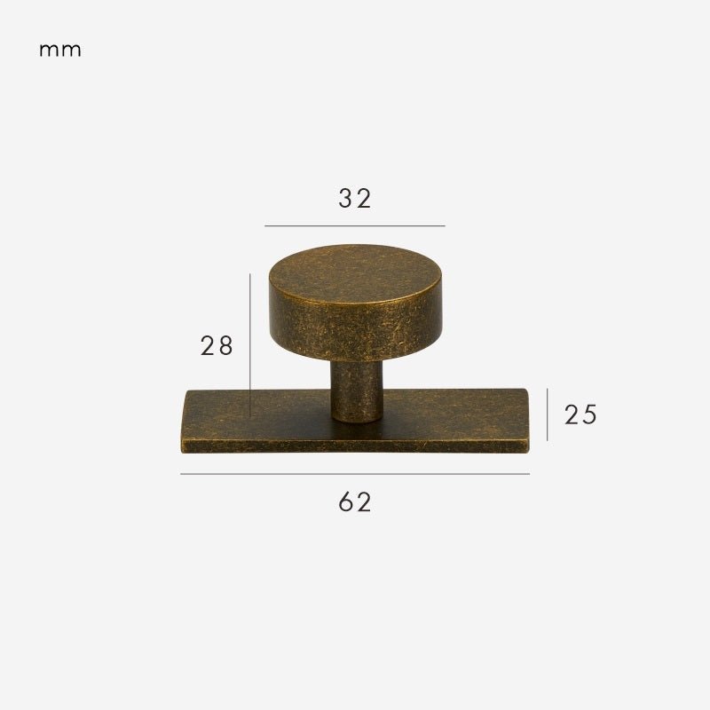 CYRA massief messing knoppen