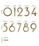 Numeri civici DEKO in ottone massiccio