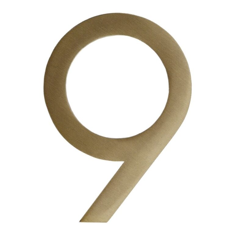 Numeri civici DEKO in ottone massiccio