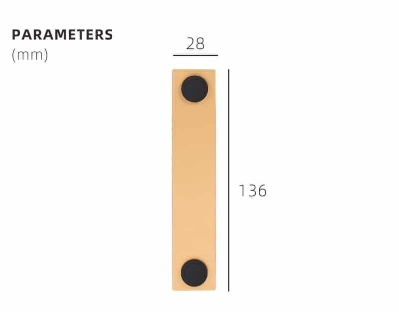 DIVES Griffe aus Leder und Messing