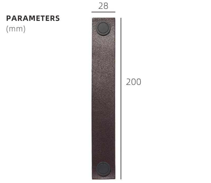 DIVES Griffe aus Leder und Messing