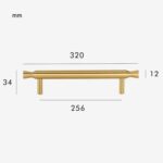 DUKE massief messing handvat