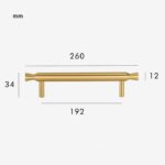 DUKE massief messing handvat