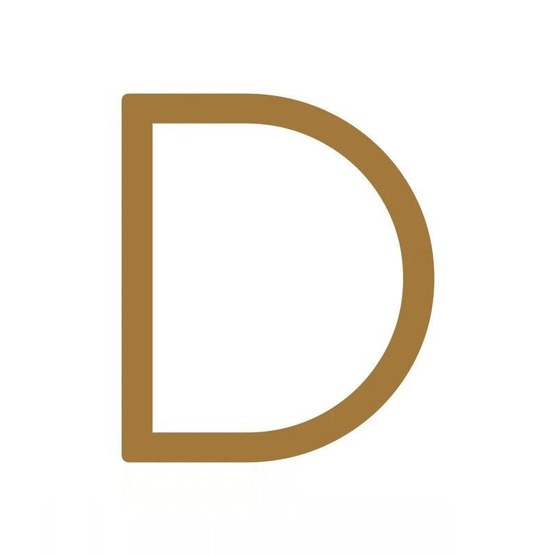 Caratteri EZRA in ottone anticato martellato