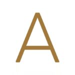 Caratteri EZRA in ottone anticato martellato