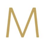 EZRA-Zeichen aus gehämmertem Satin-Messing