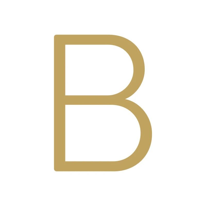 EZRA-Zeichen aus gehämmertem Satin-Messing