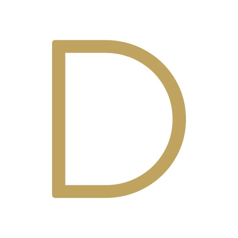 EZRA-Zeichen aus gehämmertem Satin-Messing