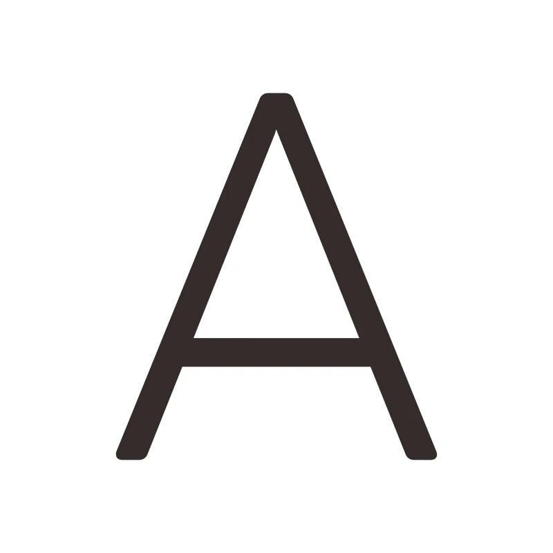 EZRA Characters in Matte Black