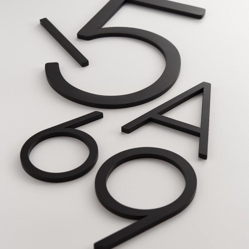 EZRA Characters in Matte Black