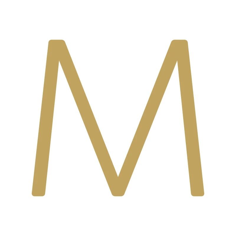 EZRA-Zeichen in Satin-Messing