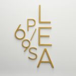 EZRA-Zeichen in Satin-Messing