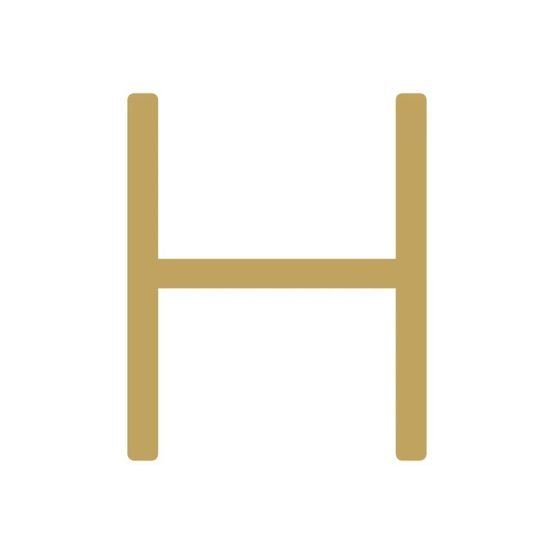 EZRA-Zeichen in Satin-Messing