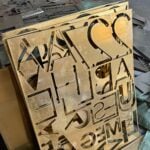 EZRA Numeri in ottone anticato