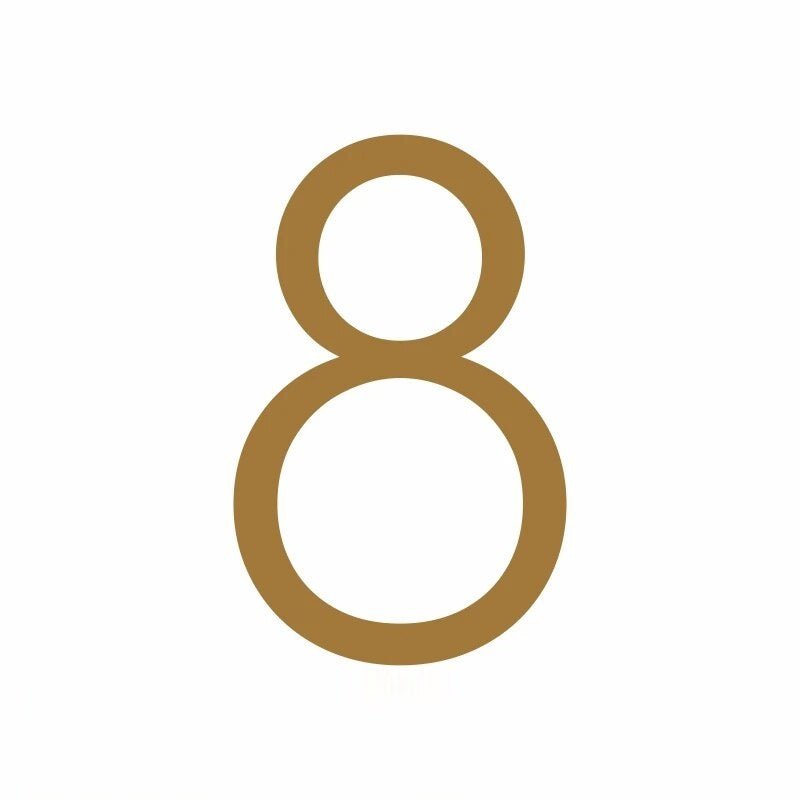 EZRA Numeri in ottone anticato