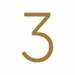 EZRA Numeri in ottone anticato