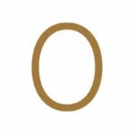 EZRA Numeri in ottone anticato