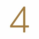 EZRA Numeri in ottone anticato