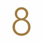 EZRA Numeri in ottone anticato martellato