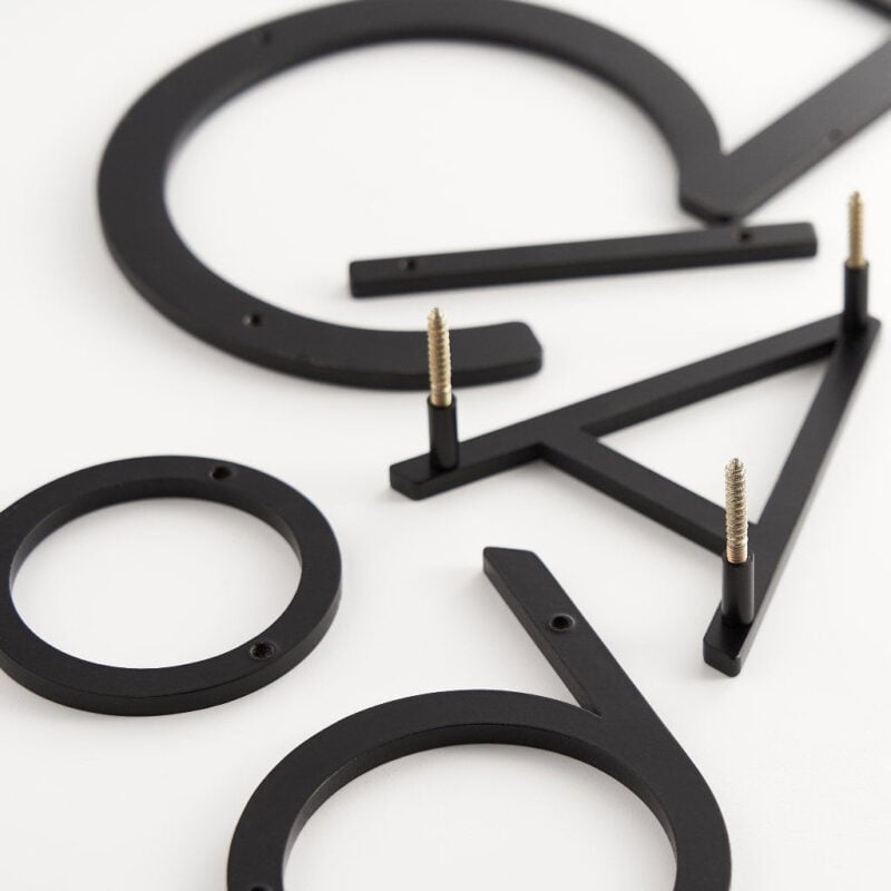 EZRA Numbers in Matte Black