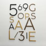 EZRA Numbers in Matte Black