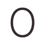 EZRA Numbers in Matte Black