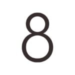 EZRA Numbers in Matte Black