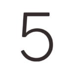 EZRA Numbers in Matte Black