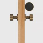 FERN Solid Brass & Leather Door Knob – Antique Brass