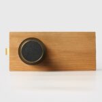 FERN Solid Brass & Leather Door Knob – Antique Brass