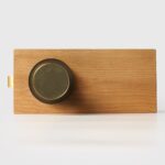 FERN Solid Brass & Leather Door Knob – Antique Brass