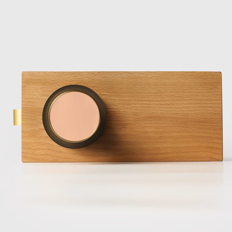 FERN Solid Brass & Leather Door Knob – Antique Brass