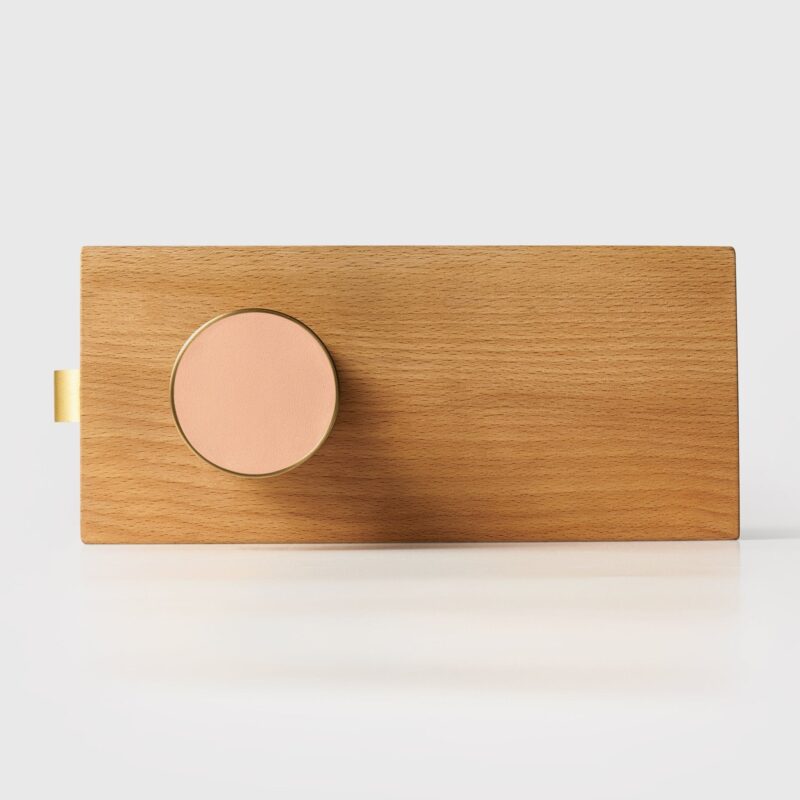 FERN Solid Brass & Leather Door Knob – Antique Brass