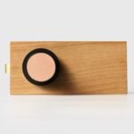 FERN Solid Brass & Leather Door Knob – Matte Black