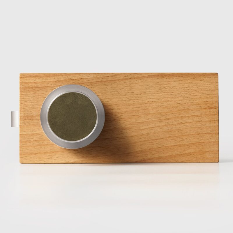 FERN Solid Brass & Leather Door Knob – Satin Nickel