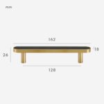 FERN Massief messing & lederen handgreep