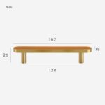 FERN Massief messing & lederen handgreep