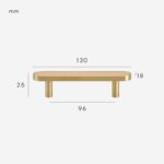 FERN Massief messing & lederen handgreep